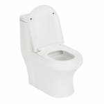 Kit Vaso Sanitário Monobloco com Assento Branco 3 e 6 litros Vittoria Luvia - Imagem 2