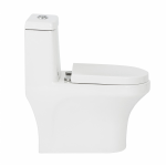 Kit Vaso Sanitário Monobloco com Assento Branco 3 e 6 litros Vittoria Luvia - Imagem 3