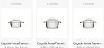 Jogo de Panelas Tramontina Allegra em Aço Inox com Fundo Triplo e Tampas de Inox 3 Peças - Imagem 3