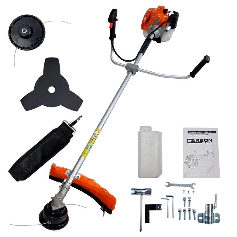 1a442ab1446c82df6d305e92e0bba46d-1777137652.webp Roçadeira a Gasolina Lateral 2,5HP 52cc Profissional Muito Potente Carbon Fak - Imagem 1