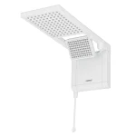 Chuveiro Elétrico Eletrônico 220V 6800w Branco Quadrado Acqua Duo Ultra Lorenzetti