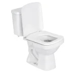 Kit Vaso Sanitário com Caixa Acoplada e Assento Branco Duplo Acionamento 3/6L Saída Vertical Lirio Fiori