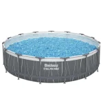 Piscina Estruturada Redonda 14.970L com Bomba 127V (110V), Escada e Capa Bestway - Imagem 2