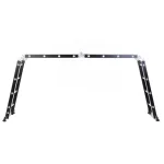 Escada De Aluminio Multifuncion 4x4 16 Degraus Black Edition - Imagem 4